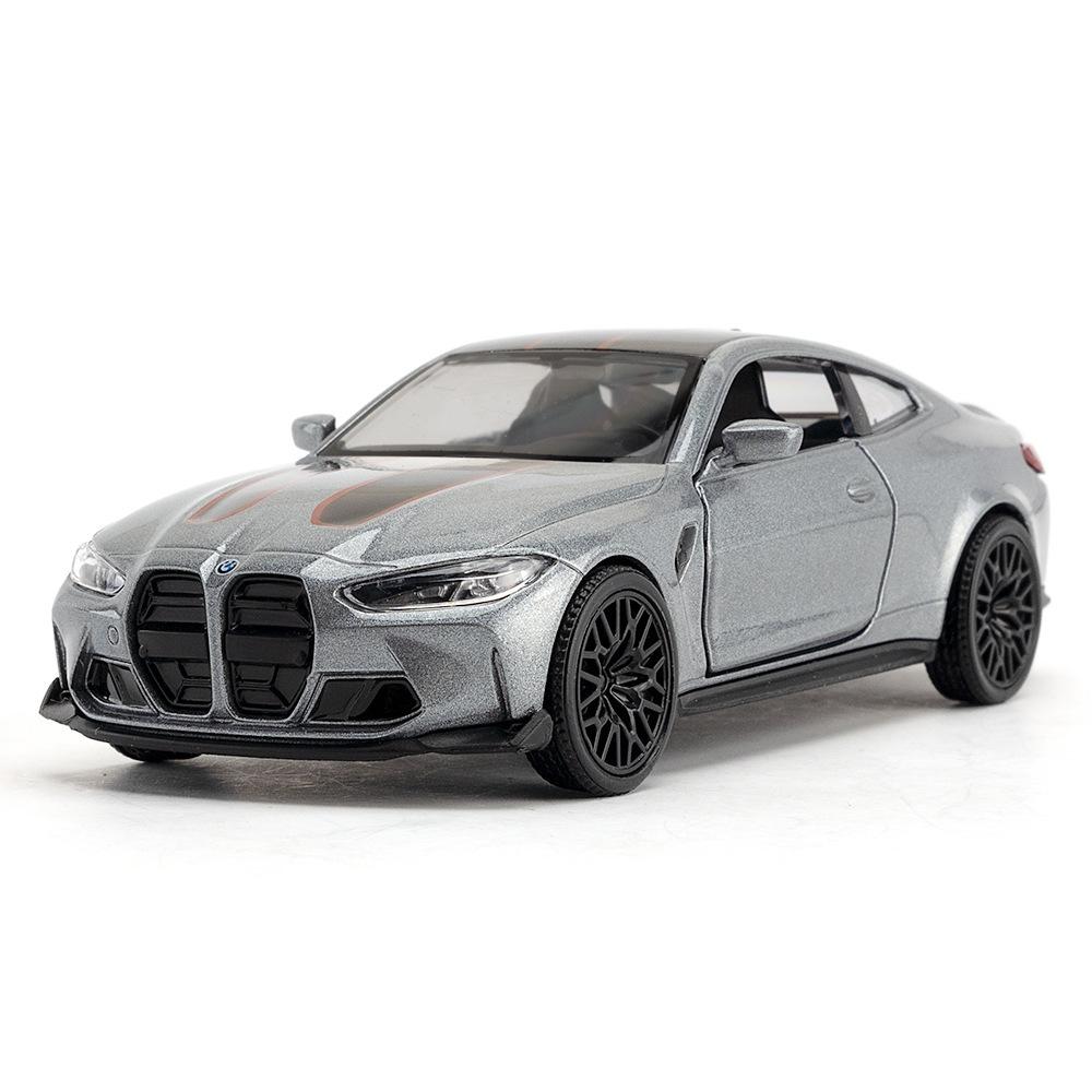ACB1 1:36 BMW M4 CSL Sport Car Alloy Diecast Car Model Toy With Pull Back For Children Gifts Toy Collection D163