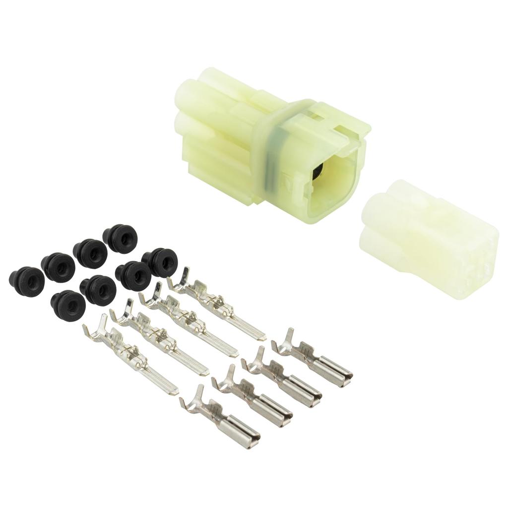 Kijima Motorcycle Parts Waterproof Coupler Set HM090 4P Male/Female/Terminal 1