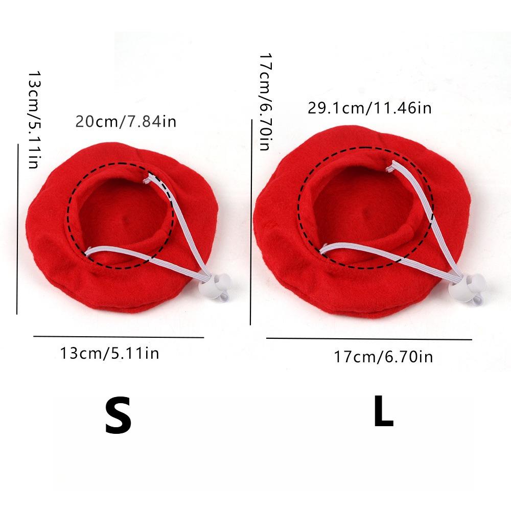 Hunde Baskenmützen Katzenhüte Mode Vier Jahreszeiten Lustig Wolle Winter Haustierhut Mini Monochrom Katzen Baskenmütze Niedliches Haustier Lässiges Reiseoutfit