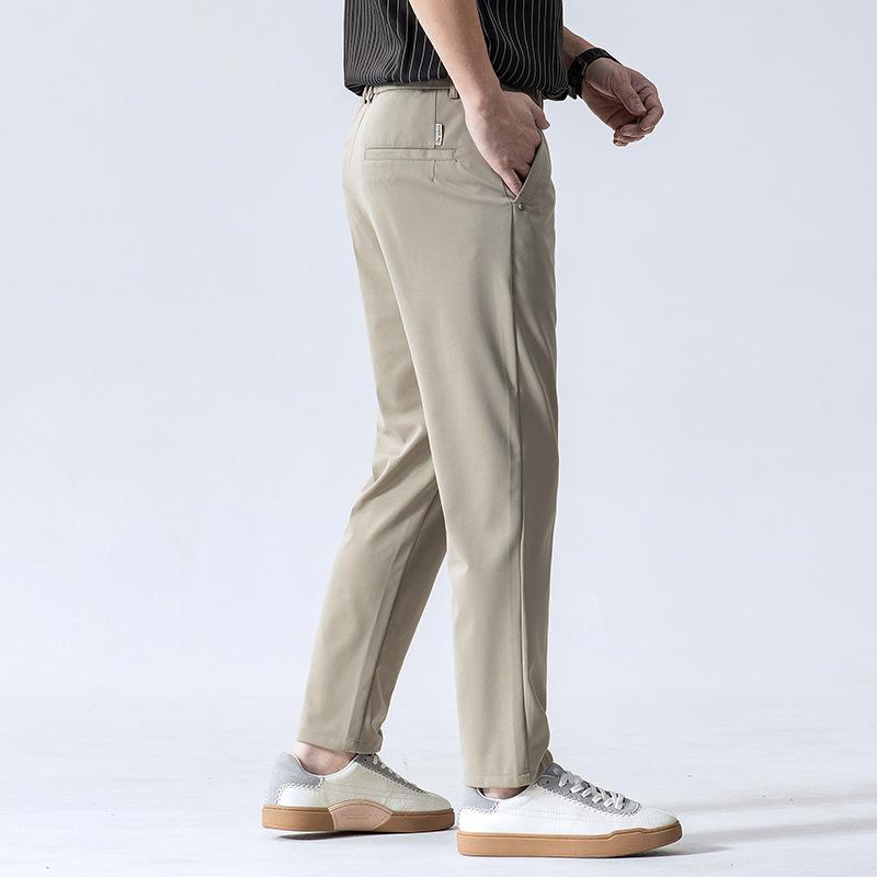 Men's spring and autumn new men's casual trousers fashion trend Slim straight hundreds of trousers male
