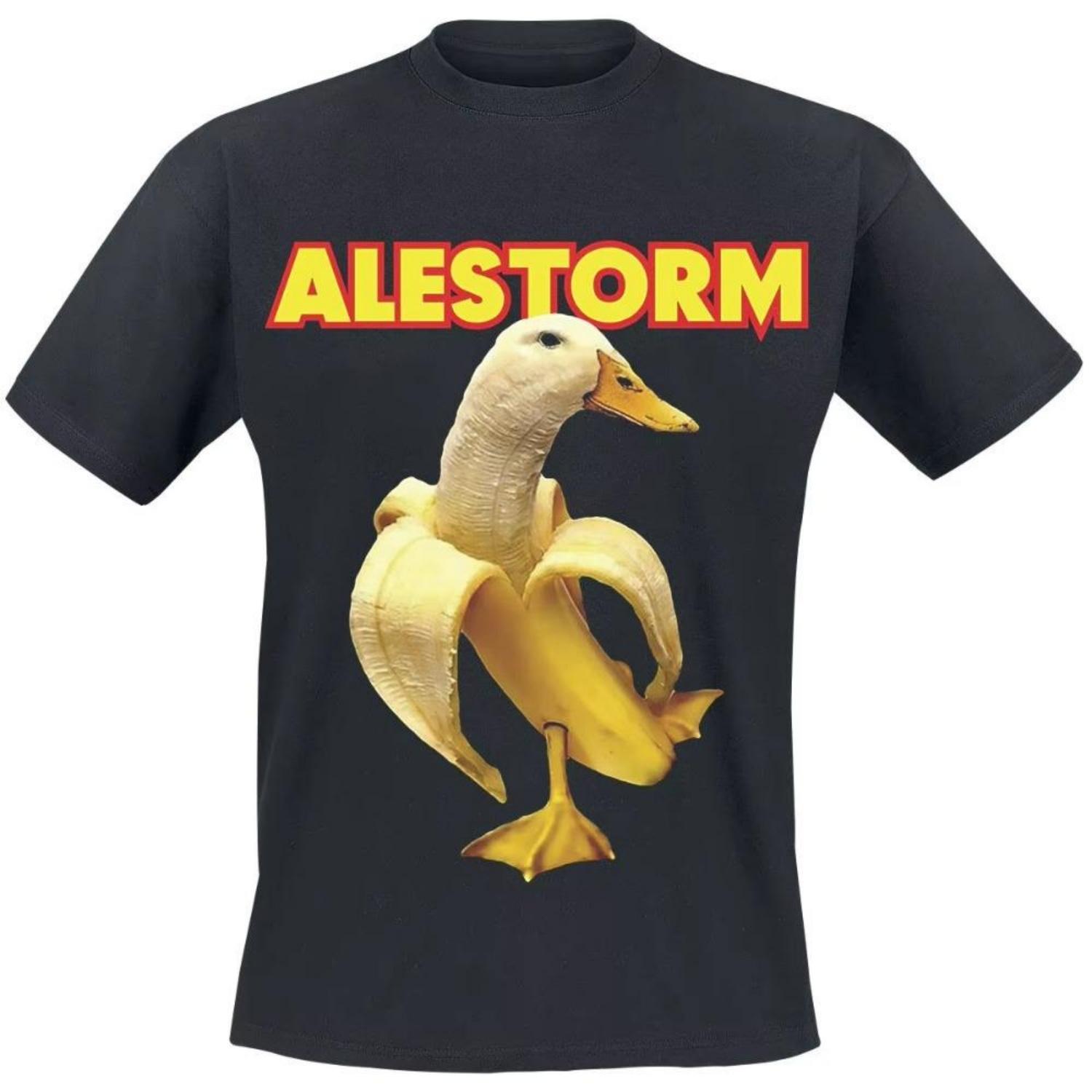 Alestorm Модный тренд Харадзюку Хлопковая футболка Летняя новая Дышащая Большого размера Футболка Уличная Мужская и женская Верхняя футболка S