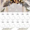 3/6/12Pcs Creative Beautiful Angel Glass Candle Holder Hanging TeaLight Candlestick for Party Wedding Table Decor Candle Holder