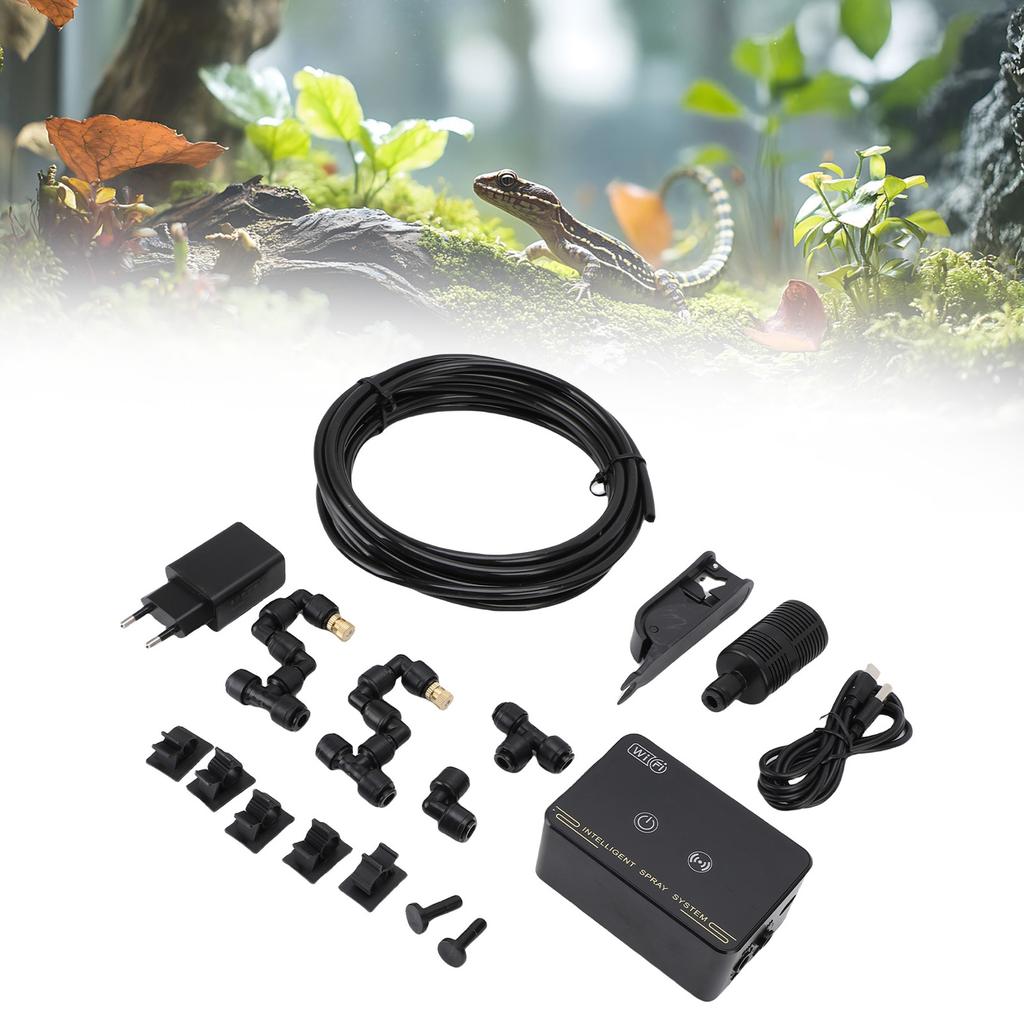Smart Reptile System Timer Function Automatic Terrariums Reptile with Copper Nozzles