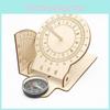 Children's Science Diy Sundial Model Customizable Wooden Handmade Sun Clock Illustrated Ancient Timepiece
