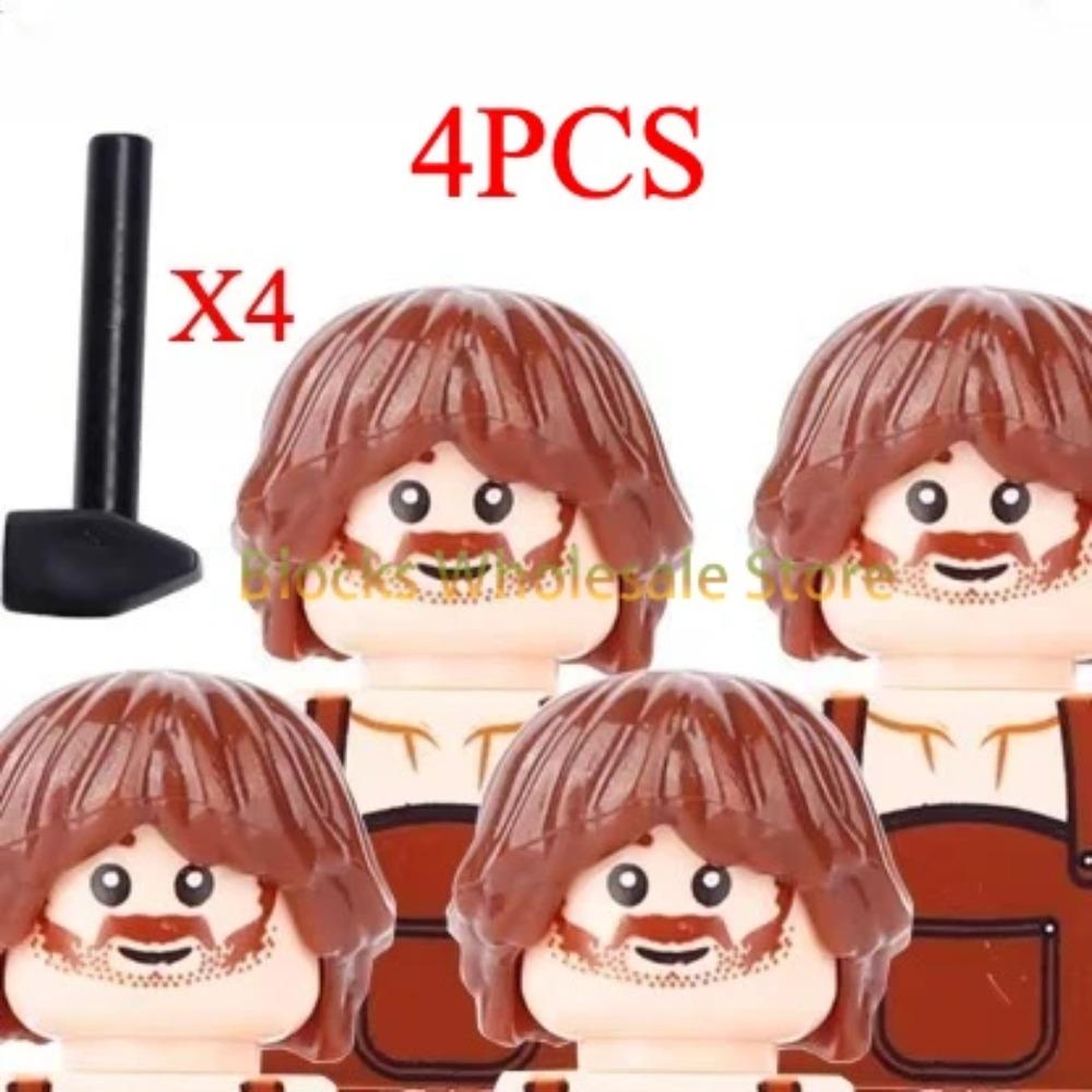 Figuras de Soldados de Castelo Militar Medieval Blocos de Construção Roma Cavaleiro Leão Arma Guerreiro Espada Infantaria Capacete Modelo Tijolos Brinquedos