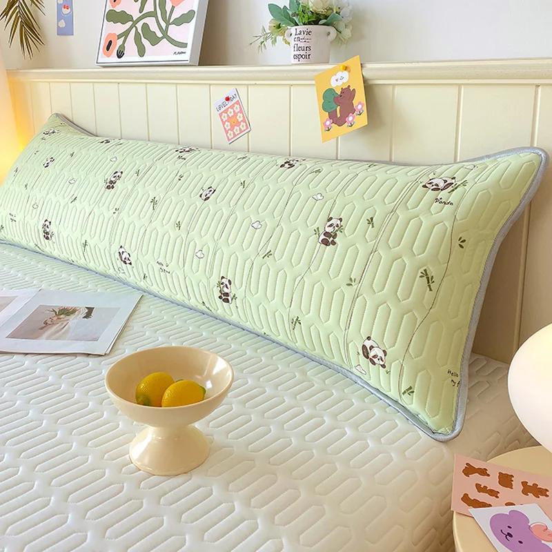 New Class A Cool Silk Small Fresh Printing Double Long 48x150cm Pillowcase Extended Couple Pillowcase Single Pillowcase