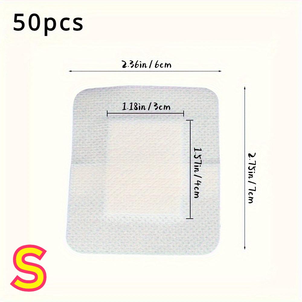 50pcs breathable patches, soft non-woven fabric, easy to replace, essential outdoor elastic band, light adhesion, soft skin