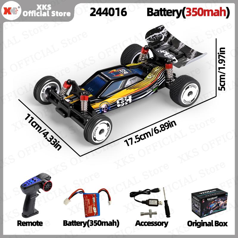 Xks Wltoys 244016 1:24 Scale Rc Car High Speed 25Km/H Racing Drifting Remote Control Toy Vehicle For Kids Children Christmas Toy