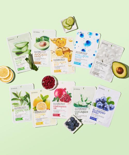 Eunyul Natural Mask Pack 30 Sheets (10 Types, 3 Sheets Each) NONE