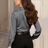 Women's French Luxury V-Neck Slim Fit Elegant Versatile Blouse