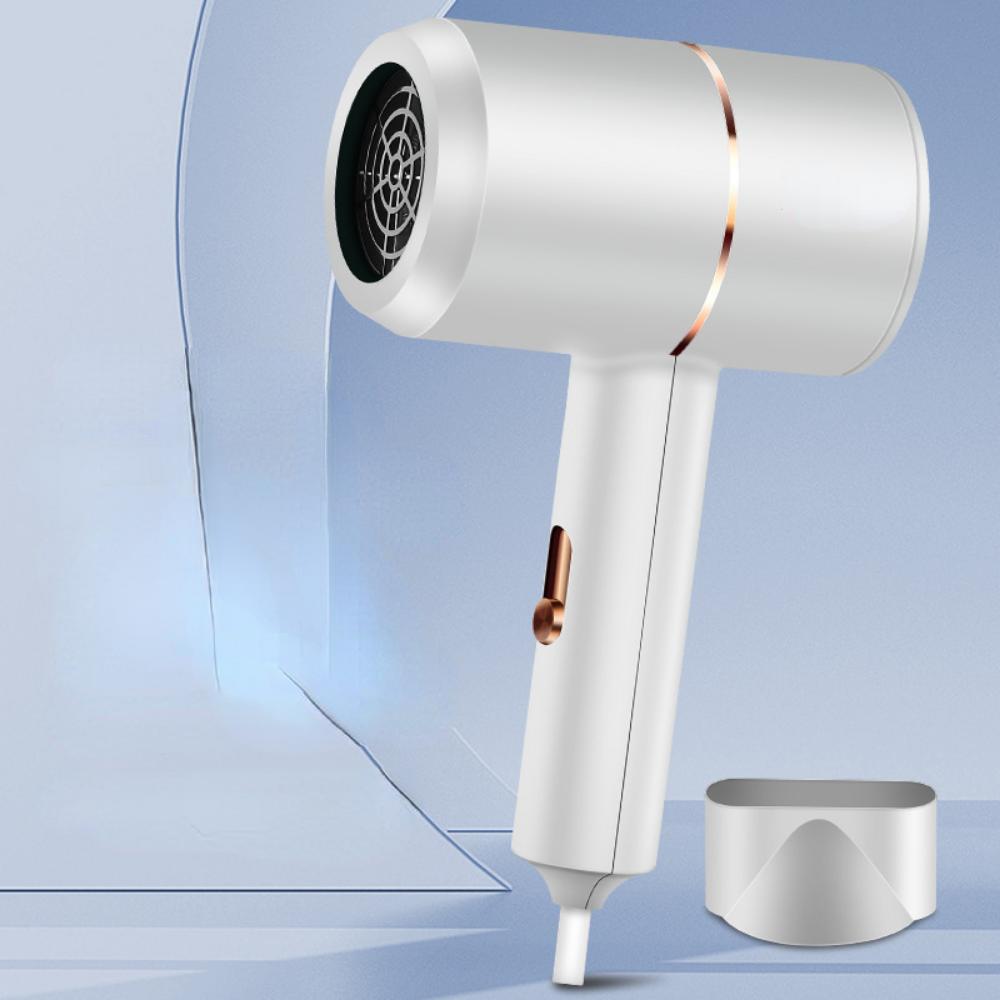 

Электрический фен равномерно дует удобные отрицательные ионы белый