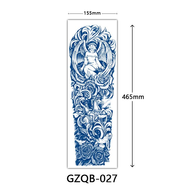 Herbal Tattoo Stickers, Semi-Permanent Tattoo Stickers, Herbal Juice Full Arm Tattoo Stickers
