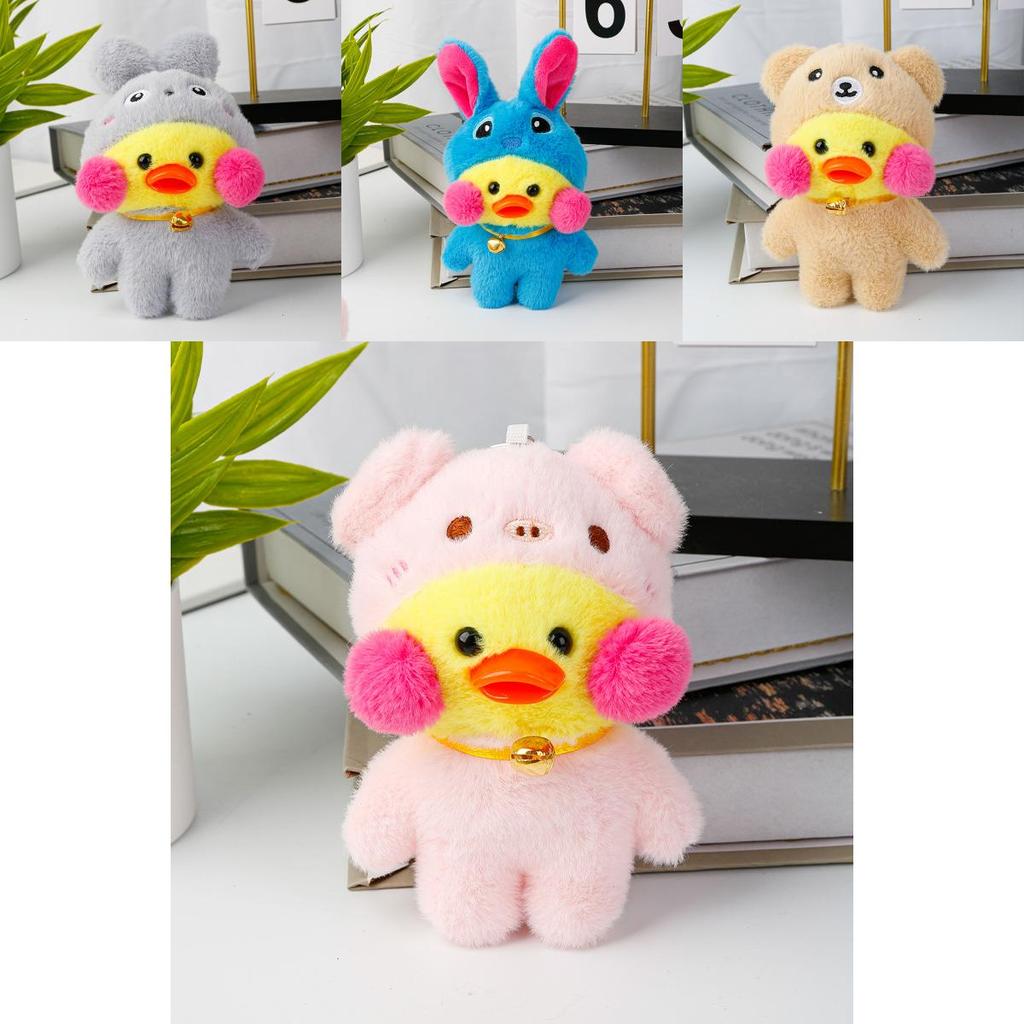 Stitch Cafemimi Duck Plush Keychain For Wedding Decor And Gifts