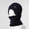 Men's Hat Winter Warm Knitted Hat Ear Protection Thickened Winter Autumn/Winter Knitted Hat Neck Protection Set scarves
