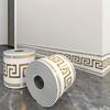 Thick Roll, European Style Marble Tile Panel Wallpaper, Self-adhesive PVC Imitation Brick, DIY Detachable, Floor and Wall Protection Strip