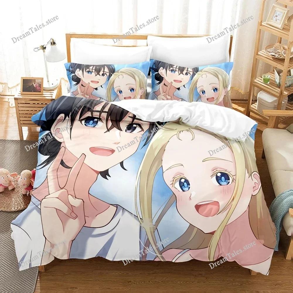 Summer Time Rendering Ushio Bedding Set Cartoon Anime Set Adult Kid Bedroom Duvet Cover Sets 3D Print Anime Home Textileextile7