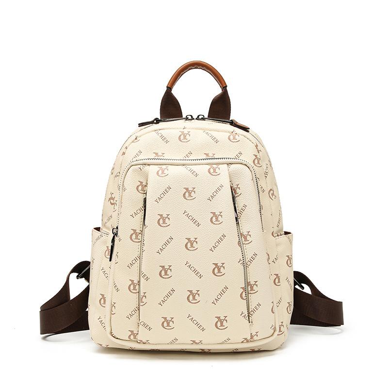 Backpack Women's New Fashion Backpack High-end Women's Bag Popular Travel Leisure Versatile Bag