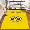 "Dortmund BVB 09 Logo Yellow Design Rug Non-slip rug suitable for living room and bedroom sofas"