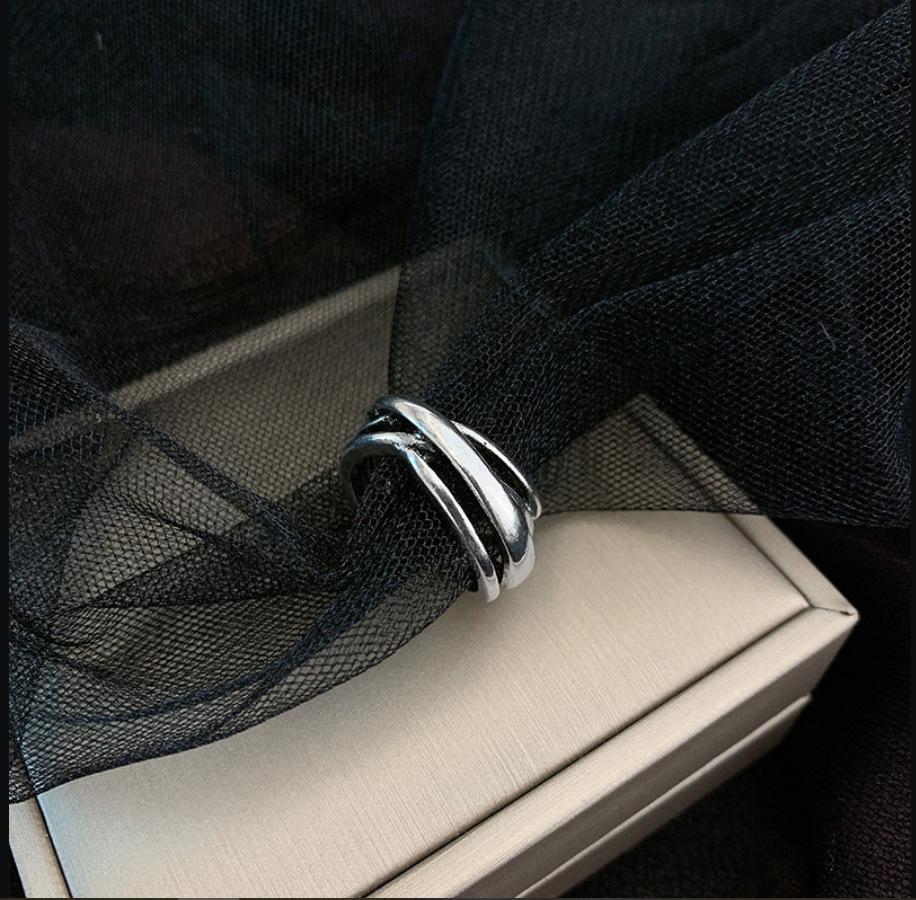 Punk Hip Hop Dark Ring Tide Internet Celebrity Street Dancing Index Finger Ring Personality Jewelry Tail Ring