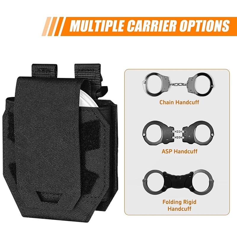 Handcuffs Waist Bag Pouch Quick Release Shackles Hand Buckle Bag Outdoor Tactics Universal Holster Standard Chain Cuffs Holder