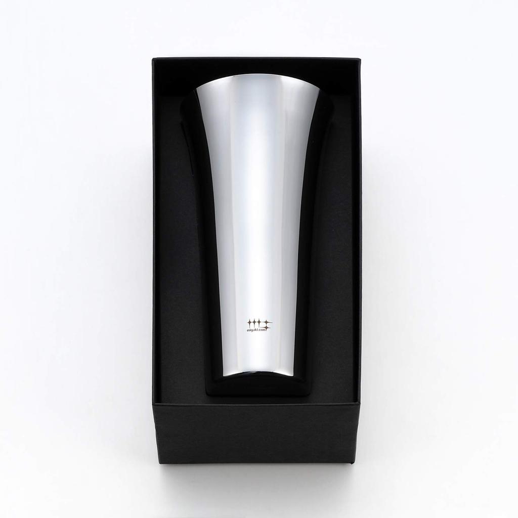 Yoshikawa Polishing Syndicate Made in Gift Wrapping Made in Japan Highball/Beer Tumbler, 435ml, Tsubame-Sanjo, Niigata, Silver, YJ1305, Available,