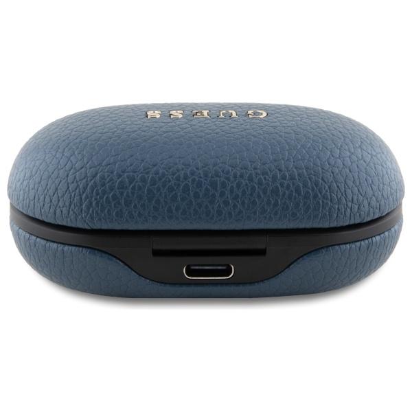 Guess Bluetooth Headphones Gutwspgtspsb   Tws + Docking Station Blue/Blue Grained Classic Logo