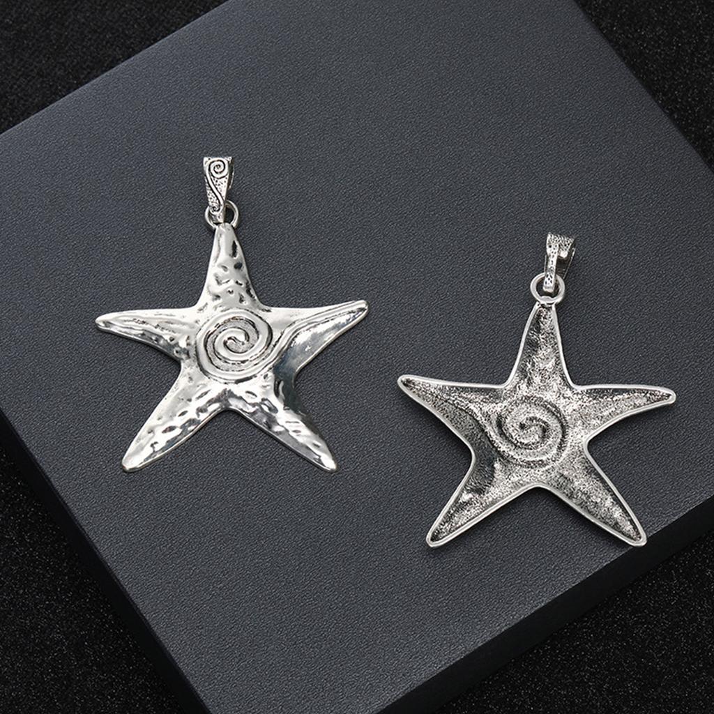 Exaggerate Star Pendant Mini Star Dangle Charm Pentagram Dangle Bead-Girl Y2K Jewelry Making Necklace Bracelet Craft