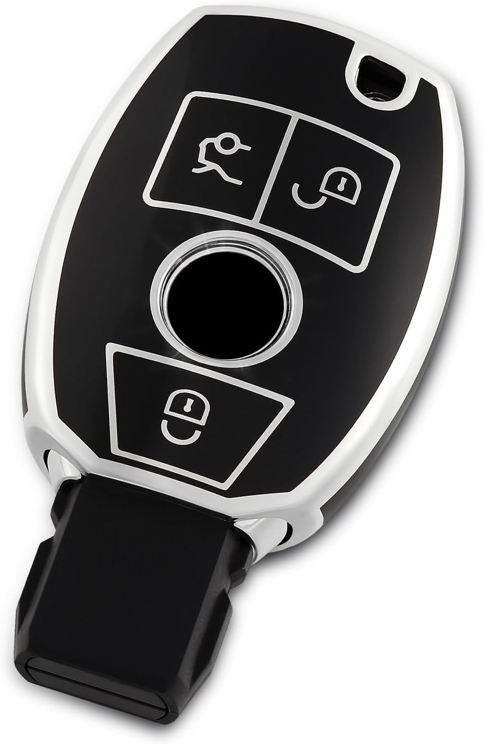 

ПОЕХАЛИ Чехол для ключа ТПУ Чехол для автомобильного ключа Чехол для ключа Совместим с Новым чёрный