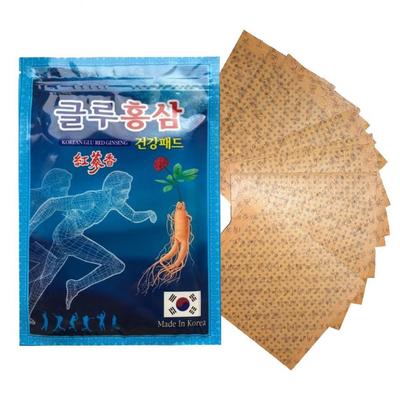 Hanil Korean Glu Red Ginseng Pad Schmerzlinderungspflaster Saponin Gesundheitspads/Kräuter, Koreanische Kosmetik, Kbeauty, Probe