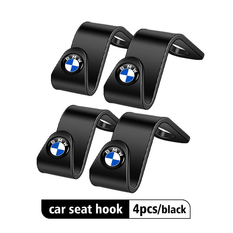 ADZW9 2/4pcs Car Rear Seat Hook Storage Hanger Organizer Accessories For BMW M Performance E36 E46 E60 E90 E91 E92 E93 F30 F20