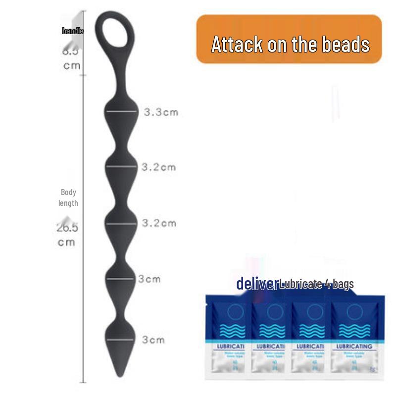 Versatile Extra-Long Anal Plugs: Large-Size Beaded Masturbators for Men and Women, Adult Toys