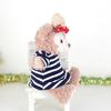 Clothes for Stuffed Animals Such As Made In Knitted Cds509pt Puppets, ShellieMay, Clothes, Costumes, Japan, One-piece, Navy, Striped, Dress-up,