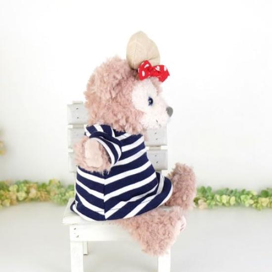 Clothes for Stuffed Animals Such As Made In Knitted Cds509pt Puppets, ShellieMay, Clothes, Costumes, Japan, One-piece, Navy, Striped, Dress-up,