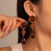 Maillard Feng Shui Drop Earrings French Retro Temperament High-end Earrings for Women