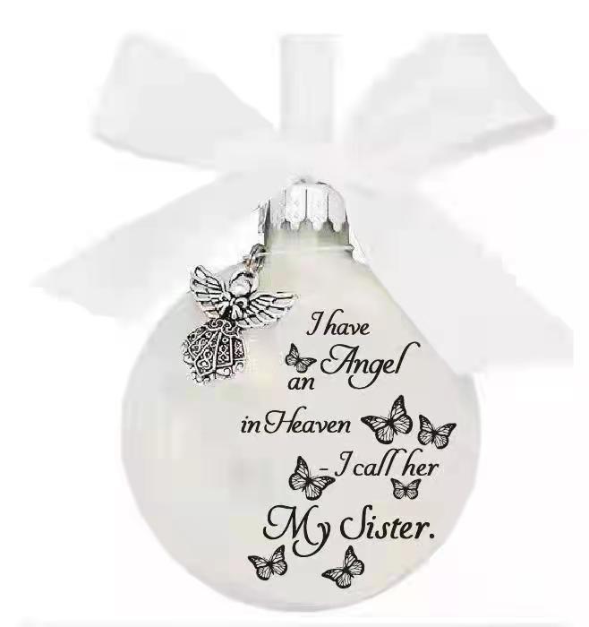 Luxury Butterfly Modern Round Keepsake Ball For Family Celebrations Christmas On