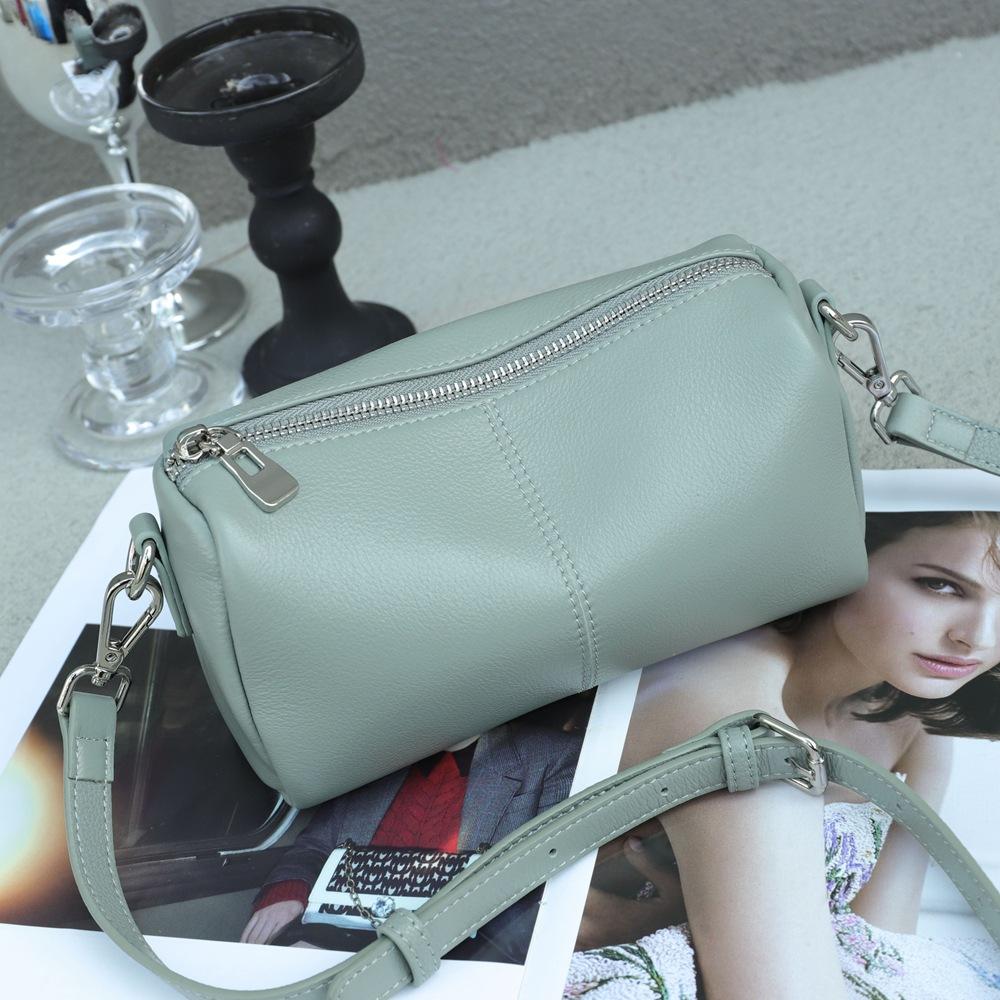 Geantă Cilindrică Geantă Crossbody de Damă de Înaltă Calitate Geantă de Umăr Simplă Geantă Crossbody la Modă pentru Femei