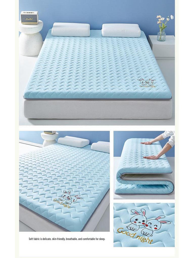 Luxury Double Soft Latex Mattress Pad for Dorms and Homes