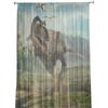 Virgin Forest Jurassic Dinosaur 3D Tulle Curtain Voile Transparent Tulle for Bedroom Living Room Kitchen Sheer Window Curtains