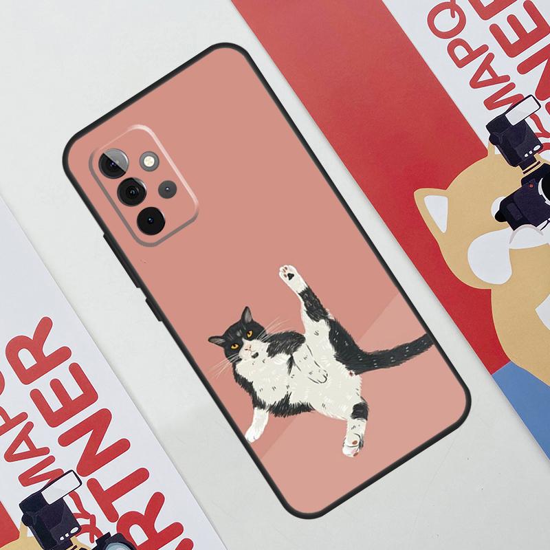 

Funny Cat Art Case For Samsung Galaxy A34 A54 A14 A56 A36 A16 A06 A13 A53 A12 A22 A32 A52 A35 A17 A15 A55 Samsung A35