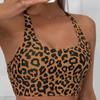Plavky Dámské Leopardí potisk Dvoudílný set Bikiny Plavky s vysokým pasem Plážové oblečení Plavky Lady Letní plavky
