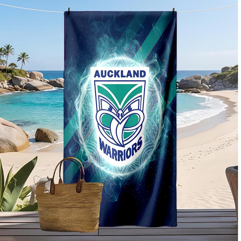 Asciugamano da Spiaggia Wigan Warriors Stampa Morbido Portatile Asciugatura Rapida?Asciugamano Asciutto Per Piscina Vacanza Estiva Sport all'Aperto