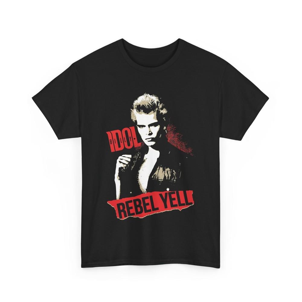 

Футболка Billy Idol-Rebel Yell, Подарок для меломана, Ретро-рок футболка, Концертная одежда 4XL