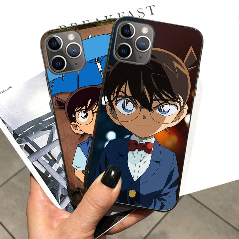 Case for Samsung A04 A14 A23 A34 A54 M23 M33 M52 M53 Realme 10 9 C30S C35 C55 VIVO Y02S Y21 Y51 X80 Pro Transparent Cover WI89 Detective Conan