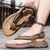 Fashion Men's Summer Matching Elastic Band Two Wear Sandals Light Breathable Flat Heel Wear-resistant Beach Outdoor Anti-skidding Water