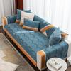 Luxury Embossed Cover for Sofa and Armchairs Chenille Sectional L Shape Couch Cover Non-slip Patchwork Furniture Protector Soft