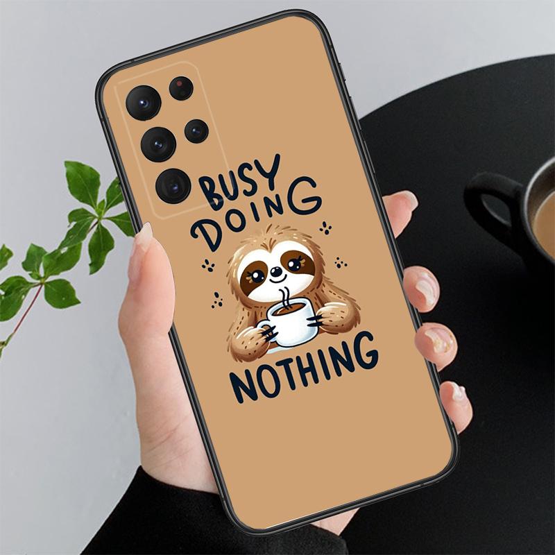 Phone Case For Samsung A17 A55 A16 A56 A35 A15 A53 A54 A33 A34 A25 A05S A52 A52S A07 A26 A06 Sloth