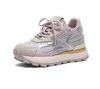 Small 8CM inner height-increasing women's shoes 2025 summer mesh thick-soled Forrest Gump shoes sports versatile breathable dad shoes