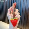 Simulation Resin Strawberry Bag Pendant Unique Fruit Decorative Charms for Couples Handbag Purse Gift
