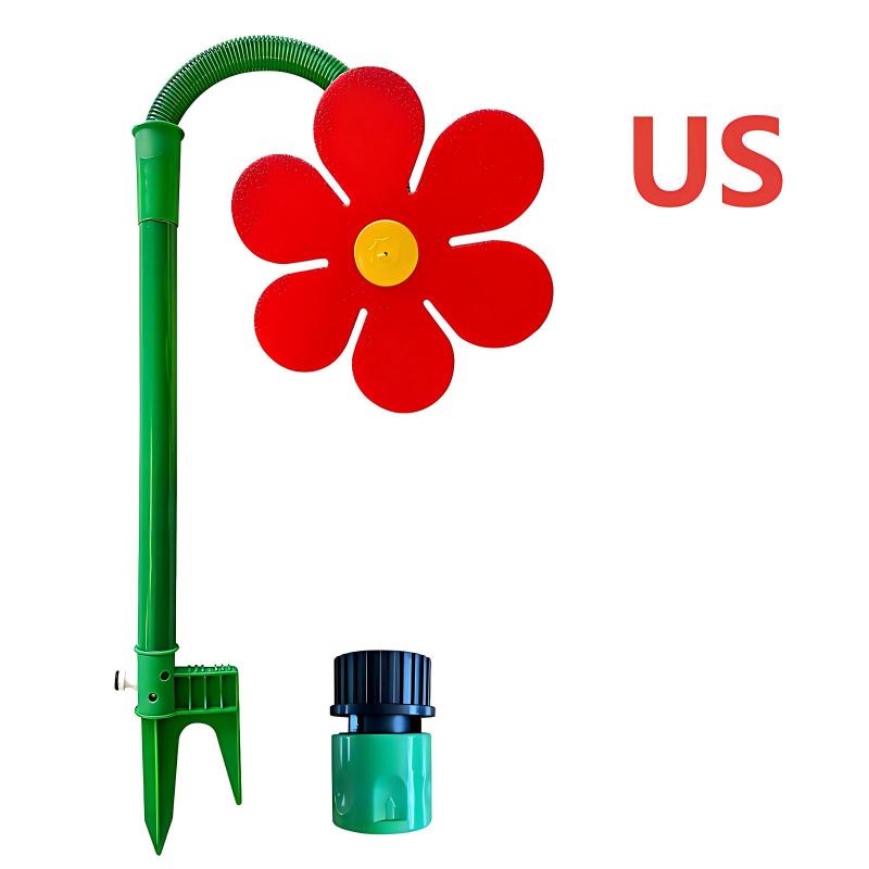 Crazy Sprinkler Crazy Dancing Flower Water Sprinklers Funny 360° Rotating Sun Flower Dancing Lawn Sprinkler