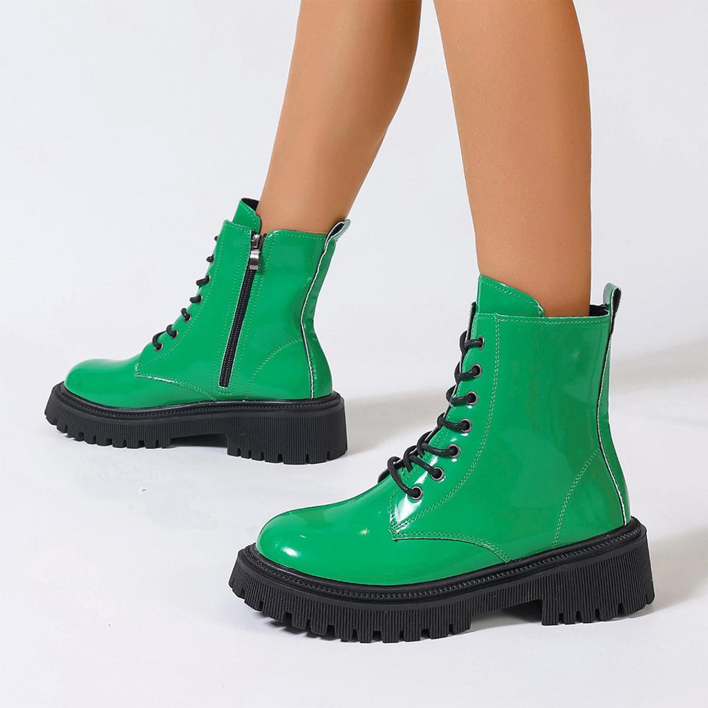 Women's British Retro Heel Short Boots for Casual Winter Wear